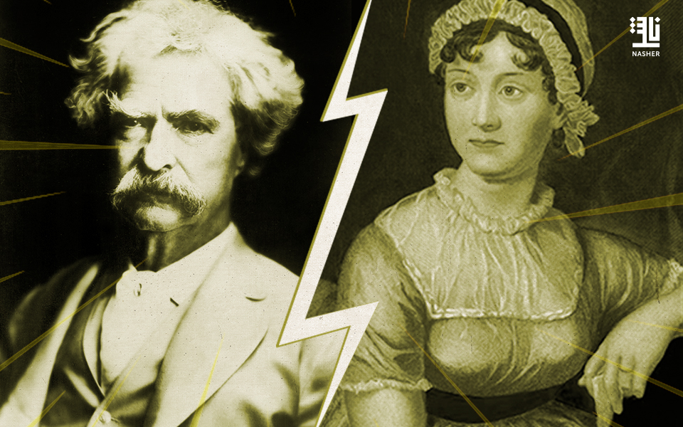 Authors At War: Jane Austen Vs. Mark Twain