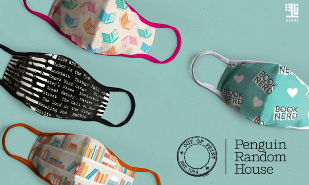 Book-themed book masks are bestsellers