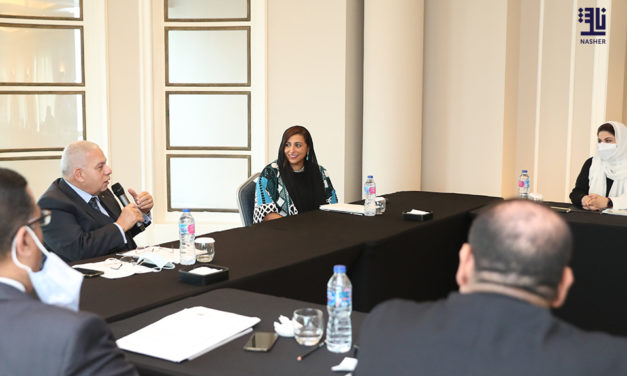 Bodour Al Qasimi meets members of the Arab and Egyptian Publishing Associations